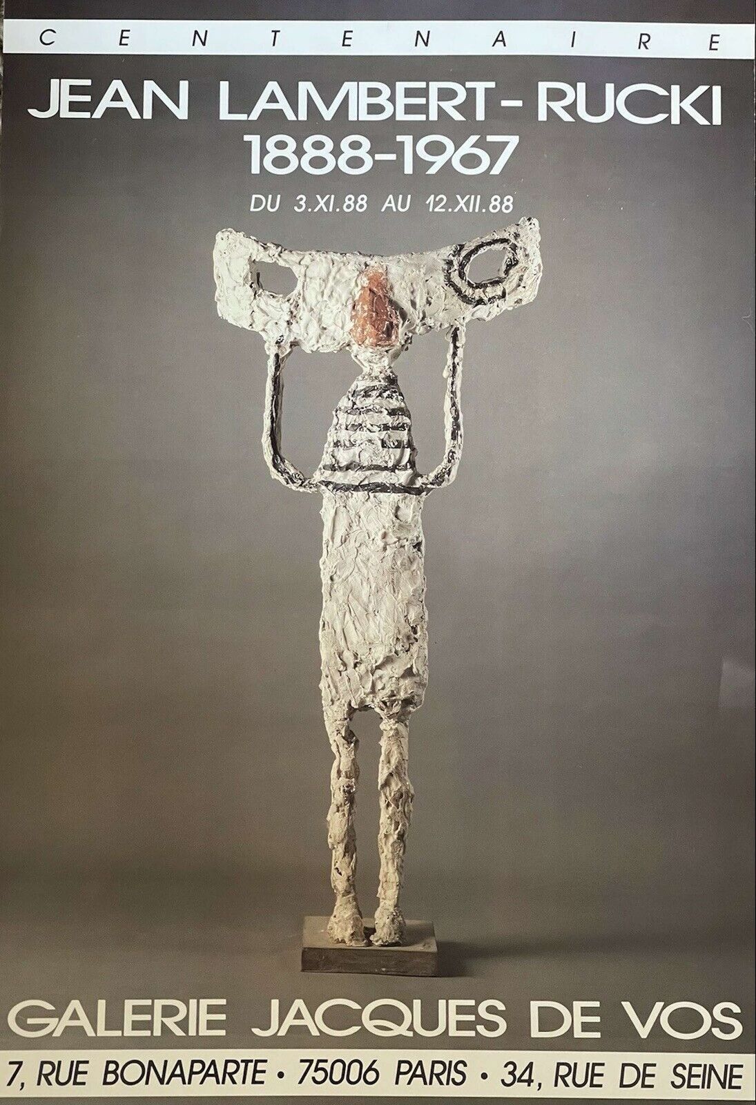 Jean Lambert Rucki Exhibition Poster 1988.