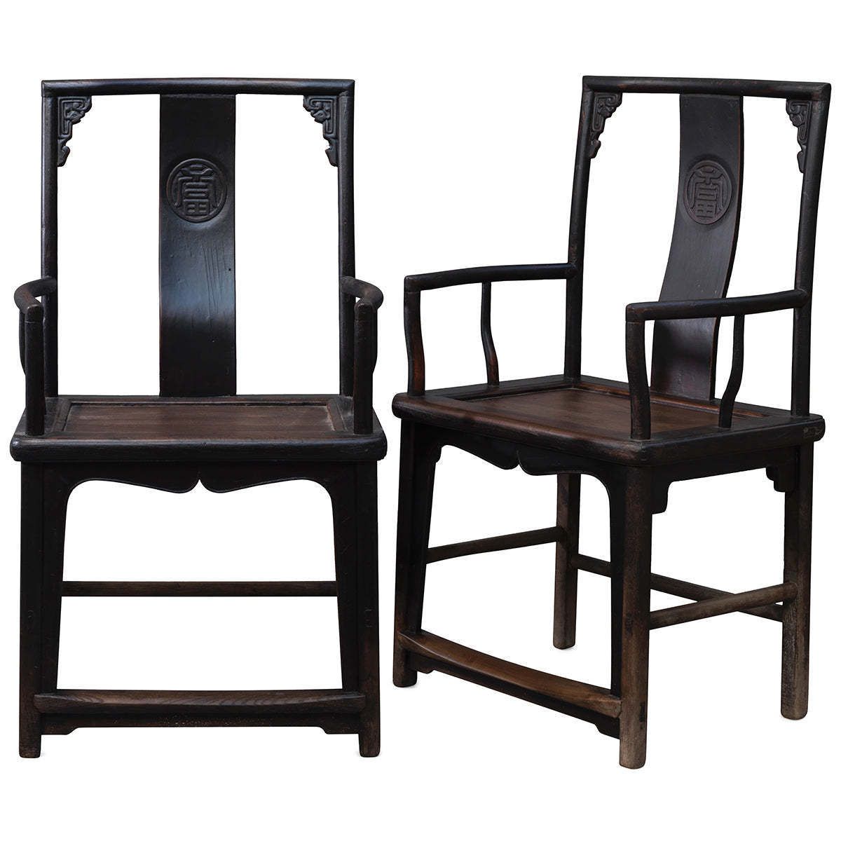 Pair Of Elm Southern Official Chairs