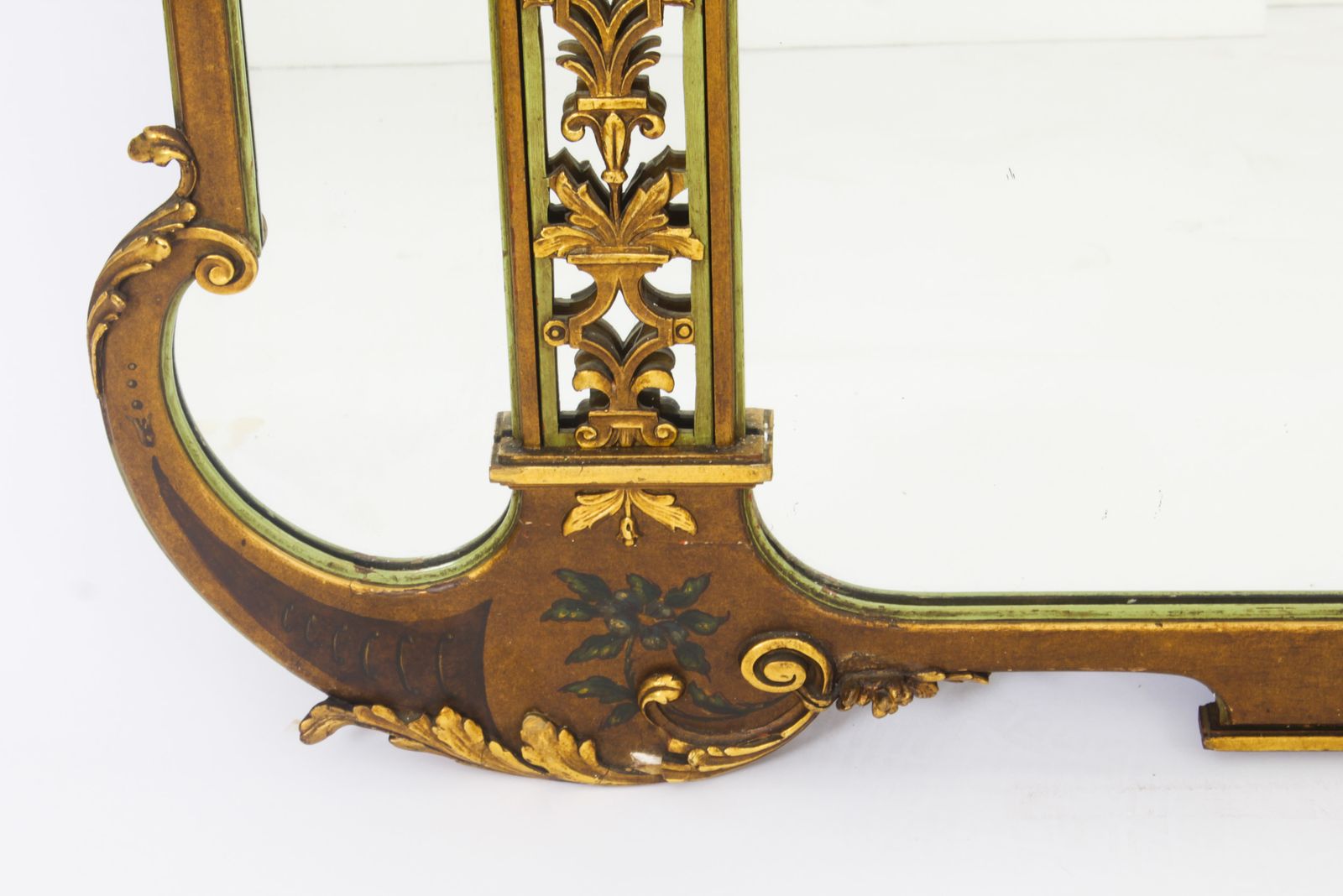 Home Decor Large English Art Deco Overmantel Mirror C.1920 137x182cm photo