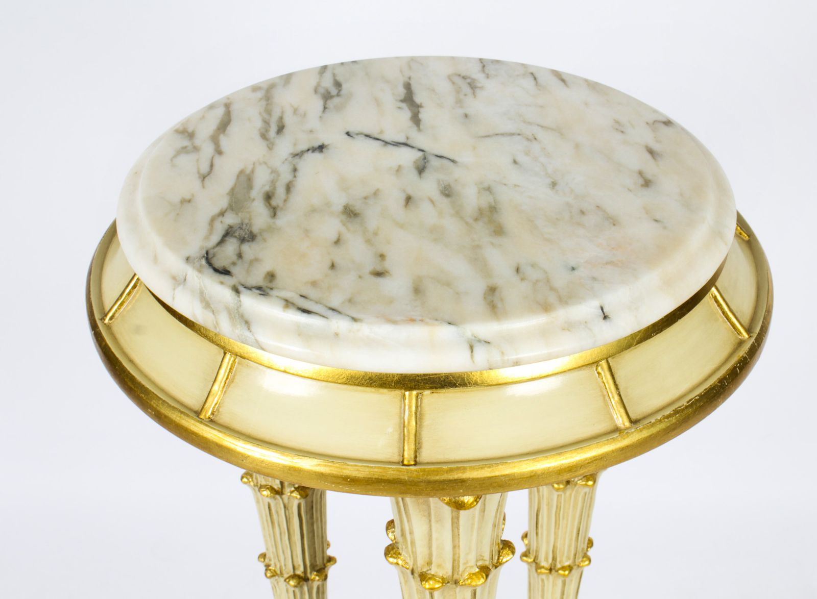 Hollywood Regency Painted Pedestal Mid 20th Century photo Furniture