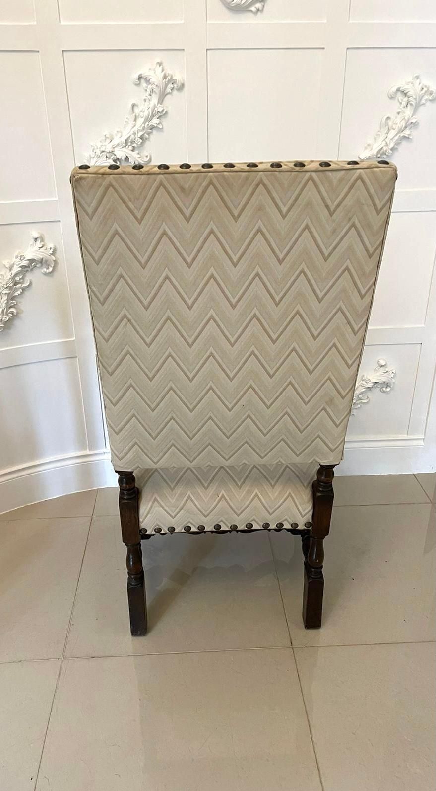 Antique Victorian Quality Carved Oak Armchair photo 1185.0