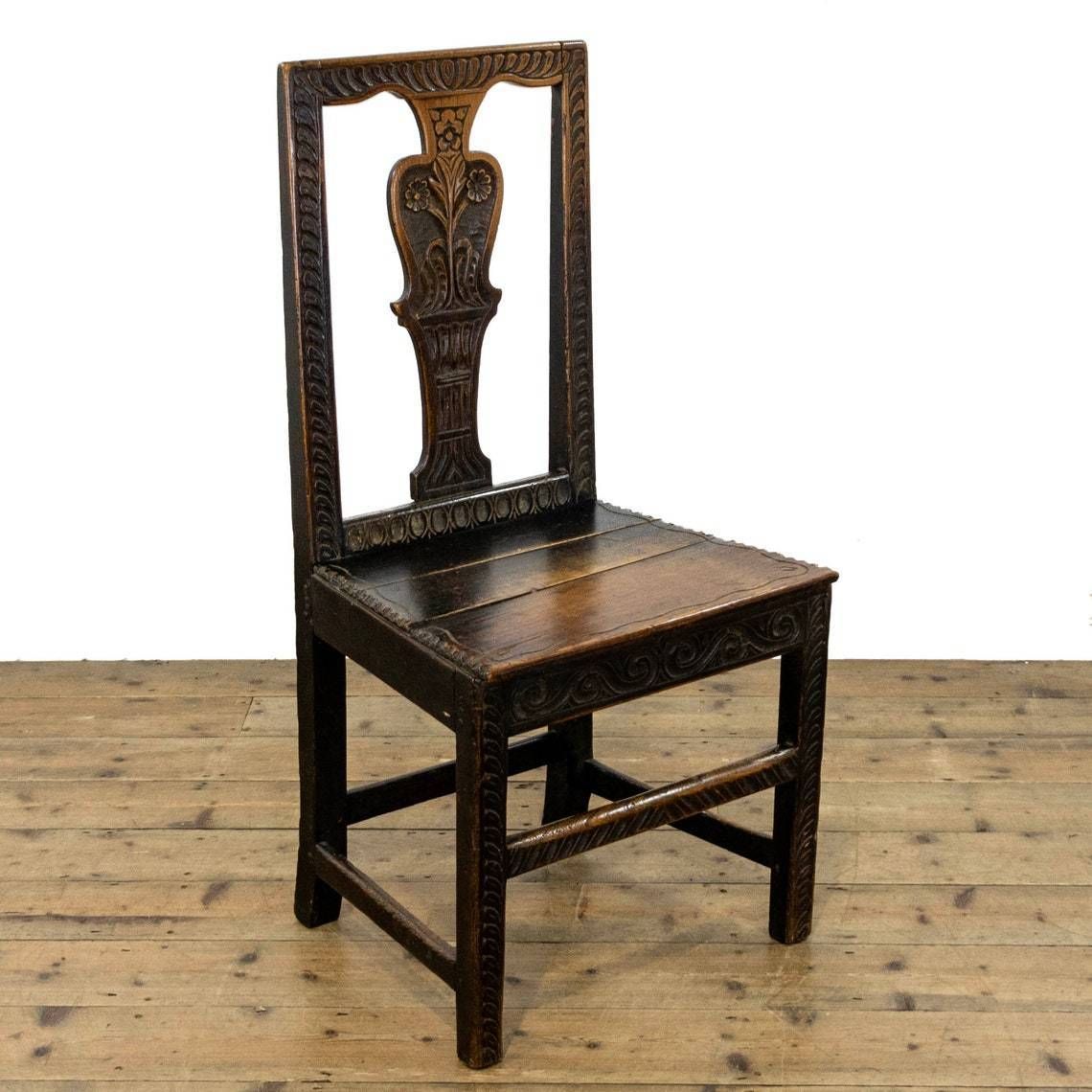 Antique Carved Oak Chair Oak Chairs | Antique Armchair | Antique Seating | Oak Furniture