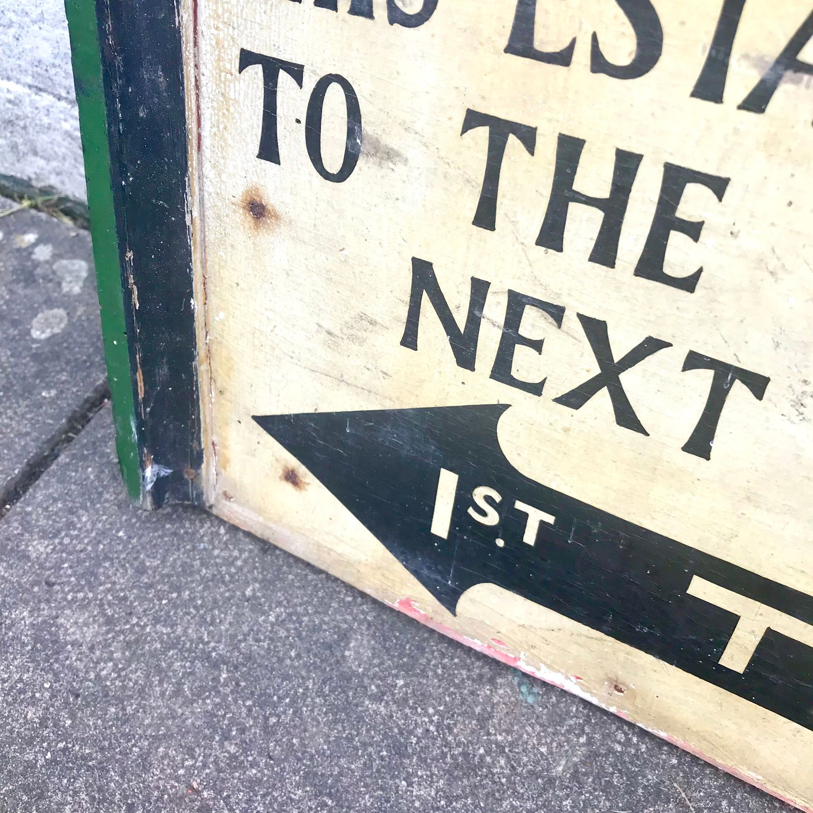C. 1930’s Hand Painted/ Signwritten Country House Sign photo for sale