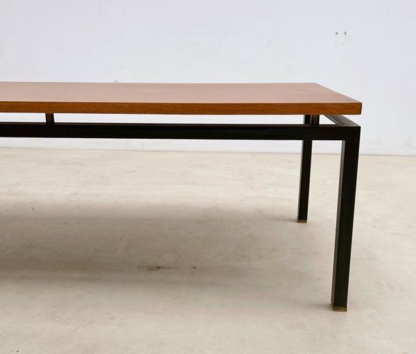 photo furniture Mid Century Modern Rectangular Wooden Coffee Table By Pastoe