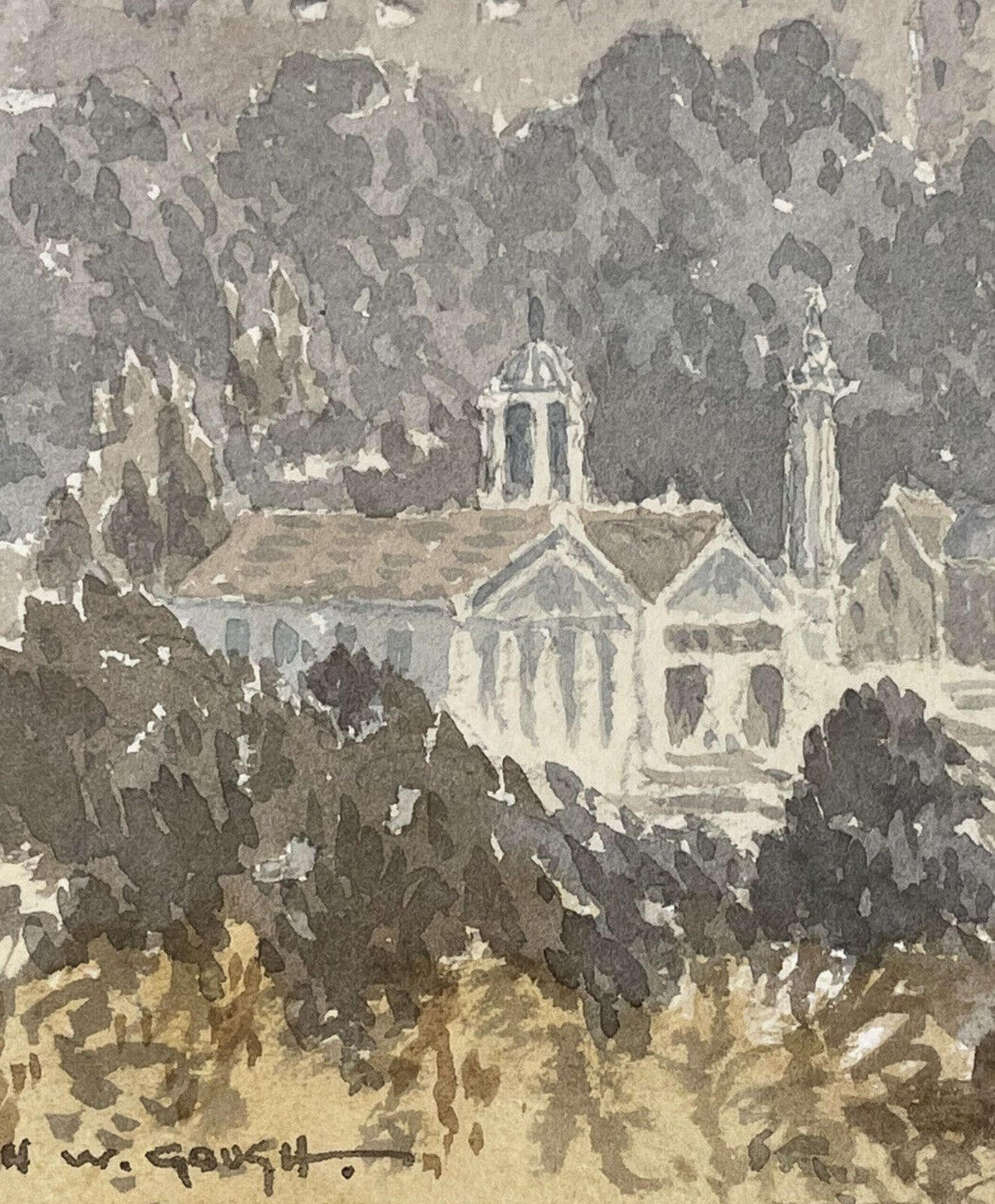 Original Watercolour Painting By John Gough Luxembourg. photo for sale