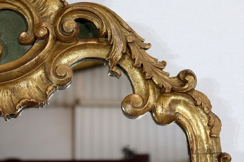 Rocaille Mirror In Golden Wood, Louis XV – 1900 photo vinterior