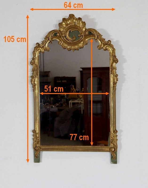 Home Decor Rocaille Mirror In Golden Wood, Louis XV – 1900 photo
