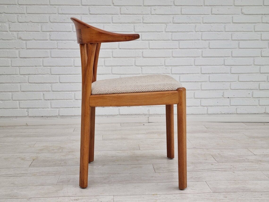 1960s, Danish Design  Armchair  Teak Wood  Wool  Original Condition photo buy