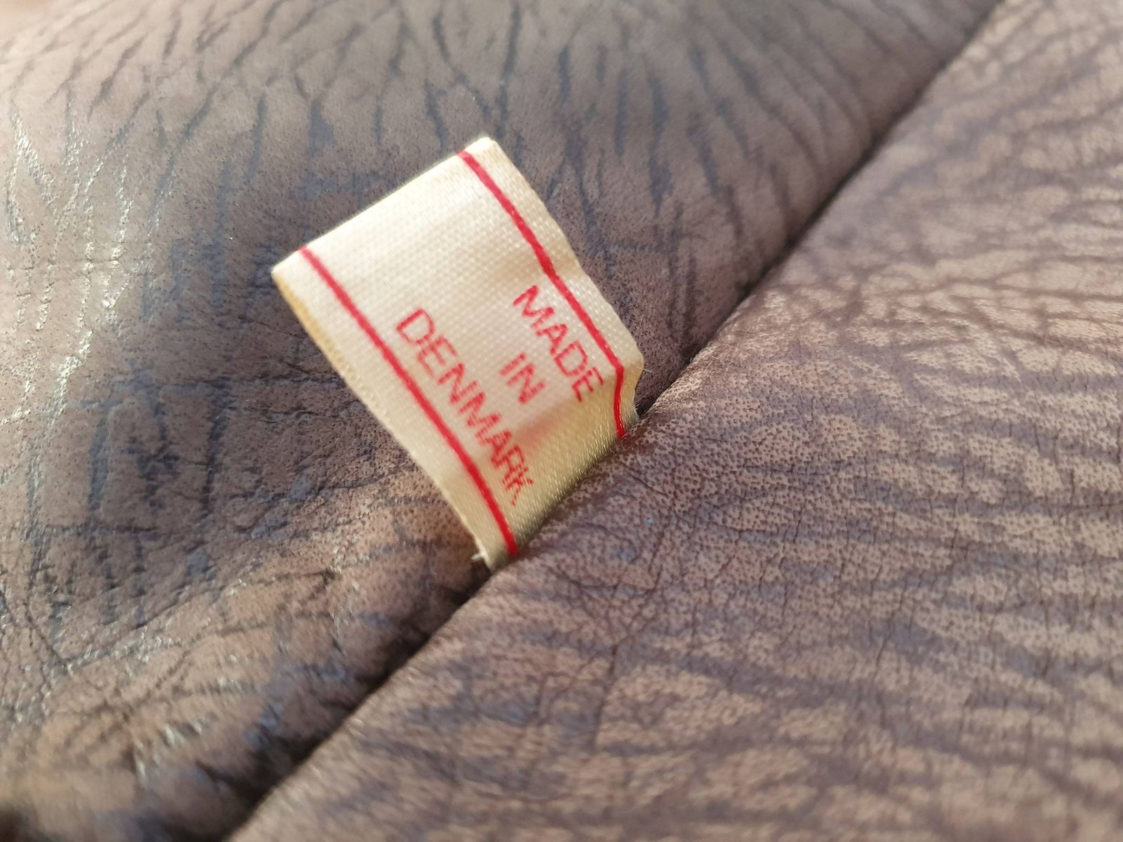 photo for sale Danish Adjustable Lounge Chair, Hs Design, Nubuck Leather, Solid Teak Wood, 80s