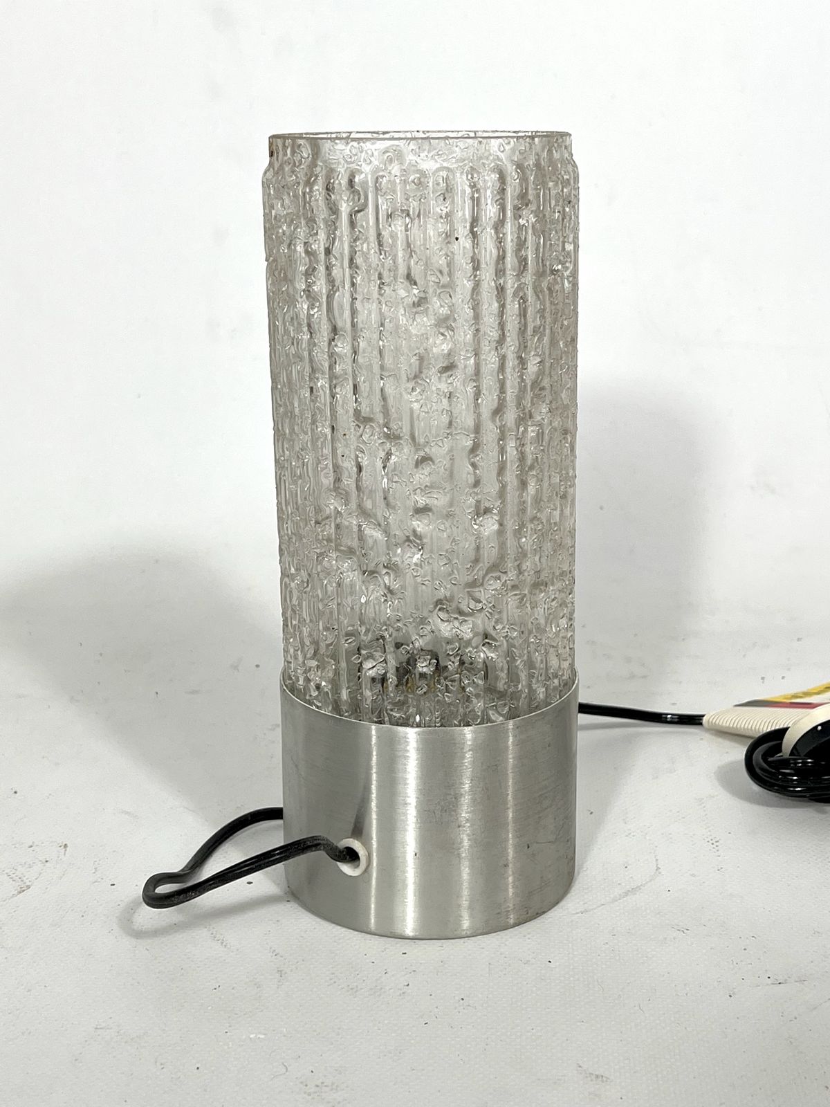 photo furniture Stilux Milano, Vintage Glass Table Lamp Model Albenga From 60s