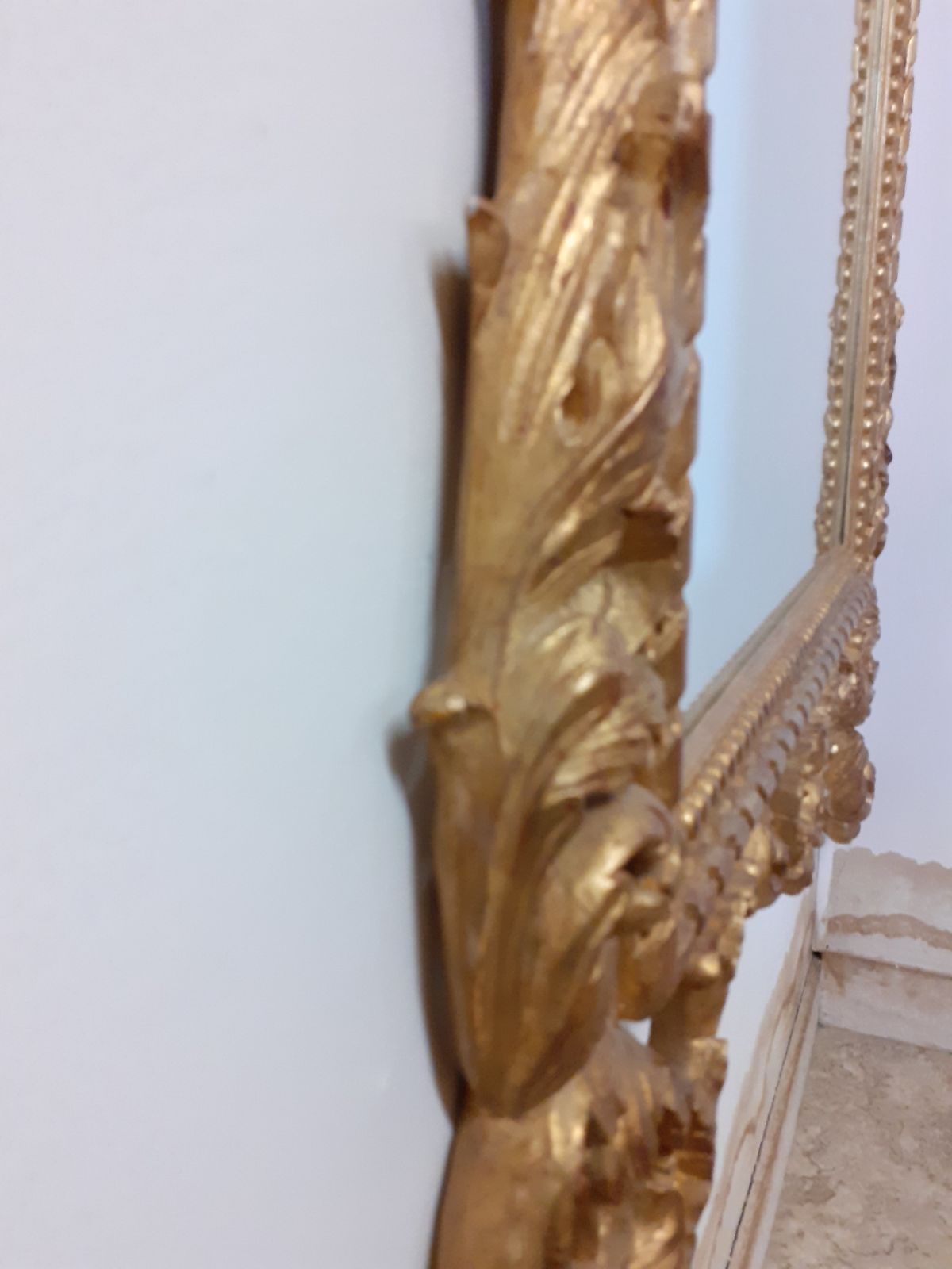 Baroque Style Mirror Of High Florentine Craftsmanship photo vintage