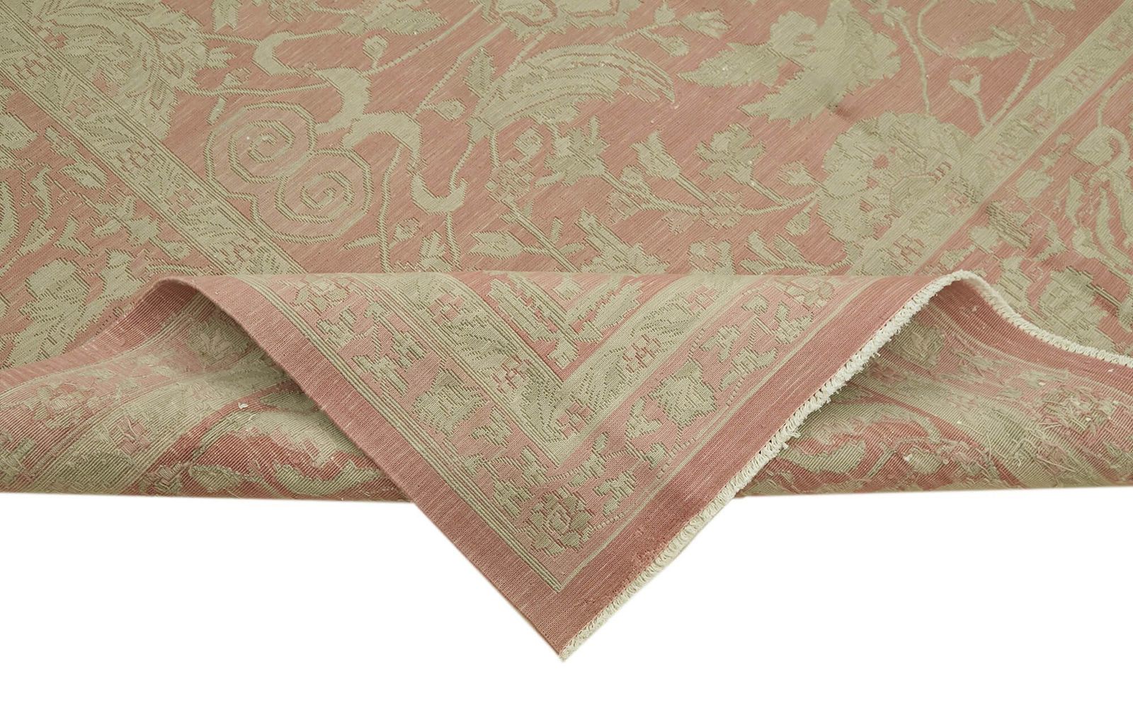 Tapis kilim vintage turc fait main en laine beige, 282 cm x 408 cm, années 1970 photo vinterior