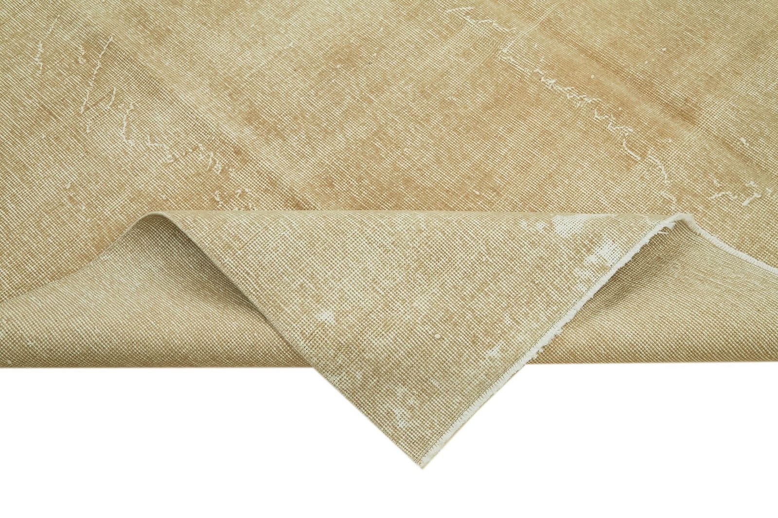 Turkish Vintage Handmade 1980s 211 Cm X 298 Cm Beige Wool Rug photo vinterior