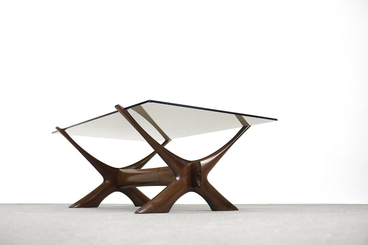 Modern Scandinavian Walnut Conditory Table By Fredrik Schriever 1960s photo vinterior