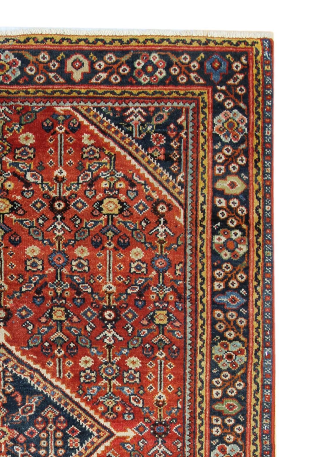 Handmade Carpet Geometric Tribal Rug Traditional Rust Living Room Rug photo 3900.0