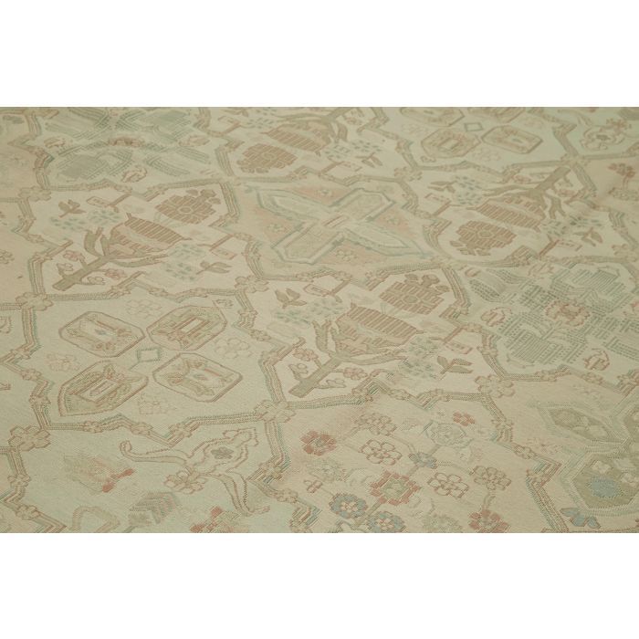 Turkish Handmade 1970s 284 Cm X 407 Cm Beige Wool Vintage Kilim Rug photo 3685.0
