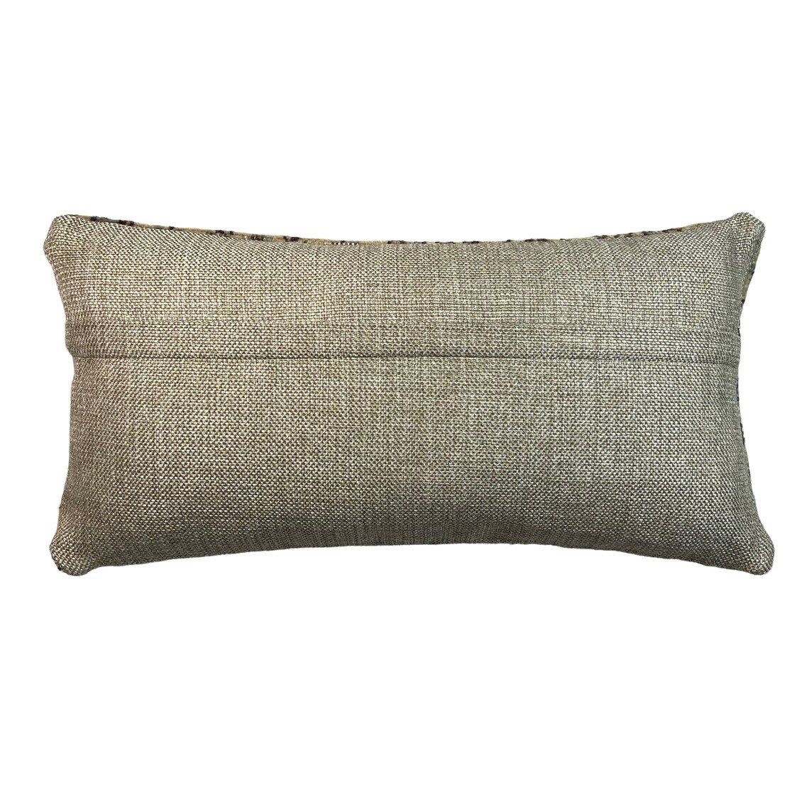12'' X 24'' Vintage Hand Made Rug Cushion Cover, 30 X 60 Cm Decorative Rug Pillow Cover, Large Vintage Turkish Rug Cushion Cover photo furniture