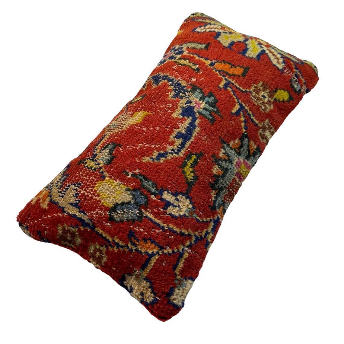 photo furniture 12'' X 24'' Vintage Hand Made Rug Cushion Cover, 30 X 60 Cm Decorative Rug Pillow Cover, Large Vintage Turkish Rug Cushion Cover
