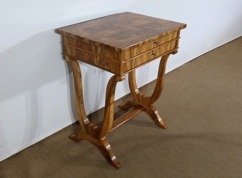 Small Walnut Salon Table, Restoration Period, Early 19th Century photo furniture