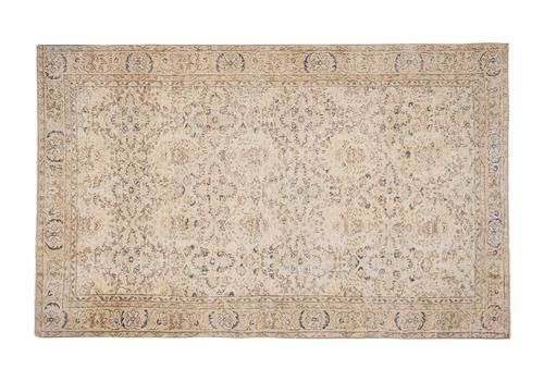photo vinterior Decorative Turkish Rug, Soft Muted Color Oushak Rug, Living Room Rug 6'2" X 9'10"