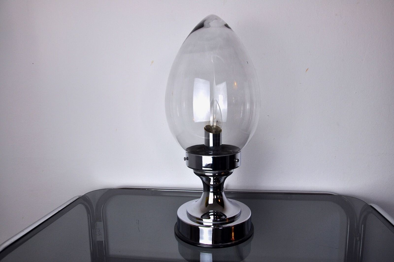 Membrane Lamp In Murano Glass Italy 1960s photo for sale