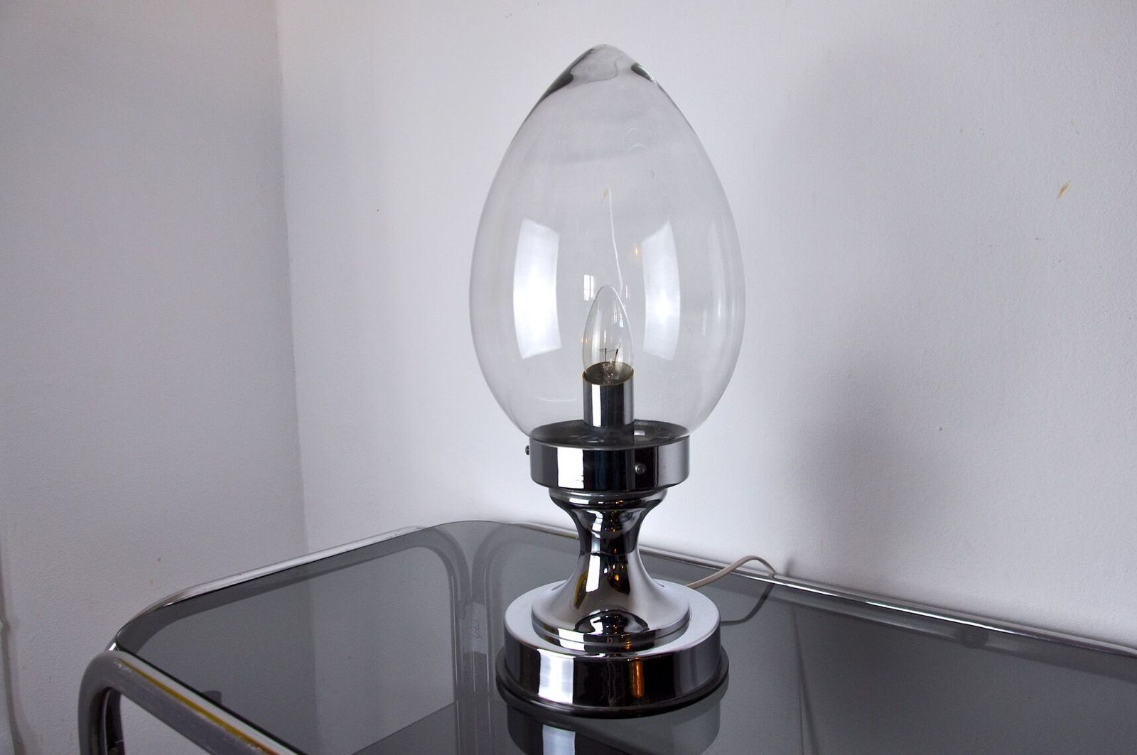 Membrane Lamp In Murano Glass Italy 1960s photo Lighting