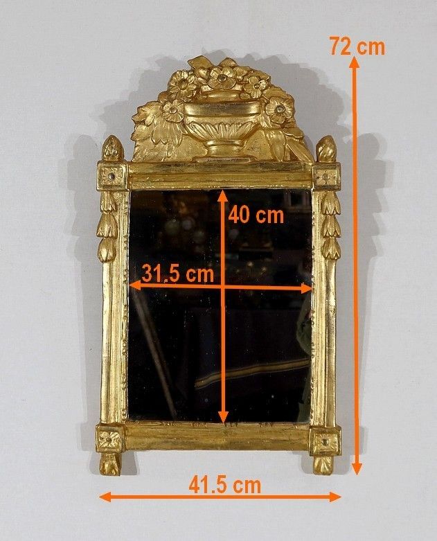 937.3 Mirror In Gilded Wood, Louis XVI Style? Early 20th Century photo
