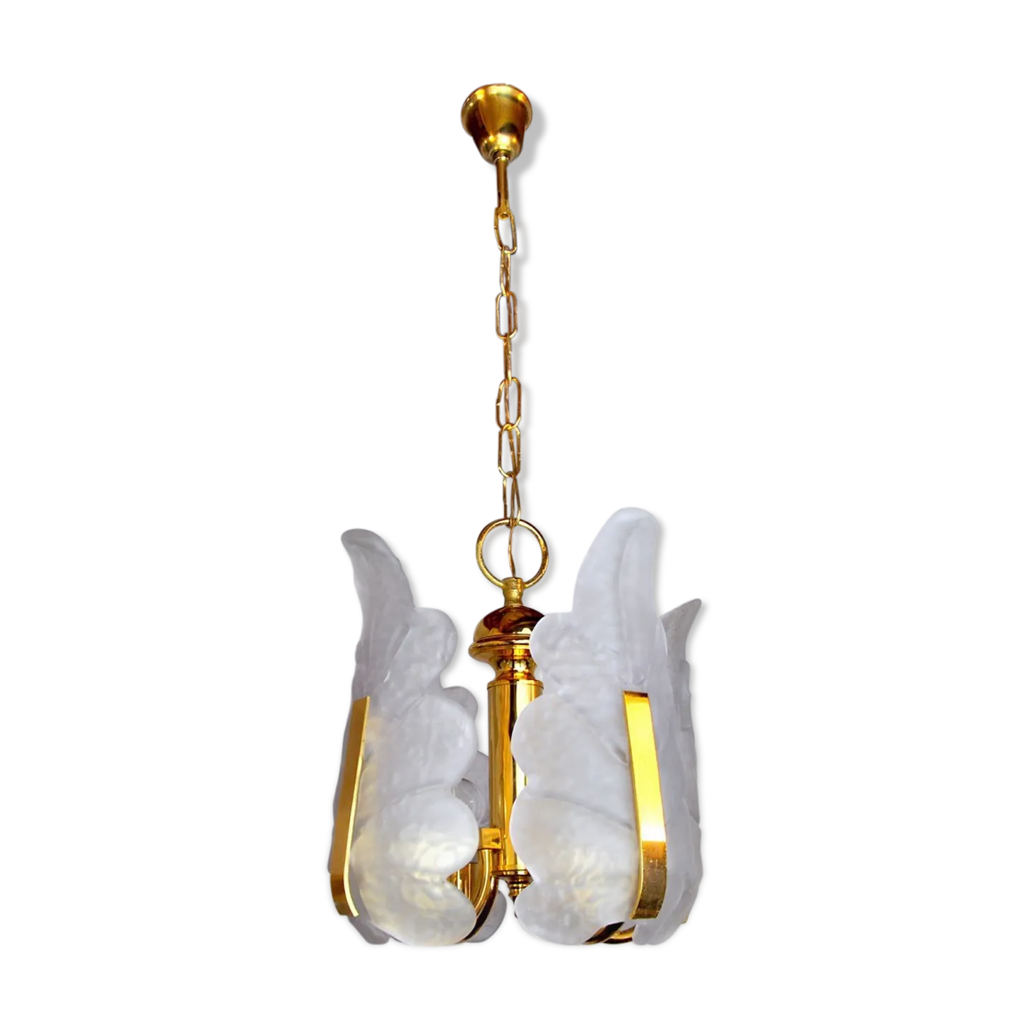 "Leaf" Chandelier By Carl Fagerlund, Murano Glass, Germany, 1970