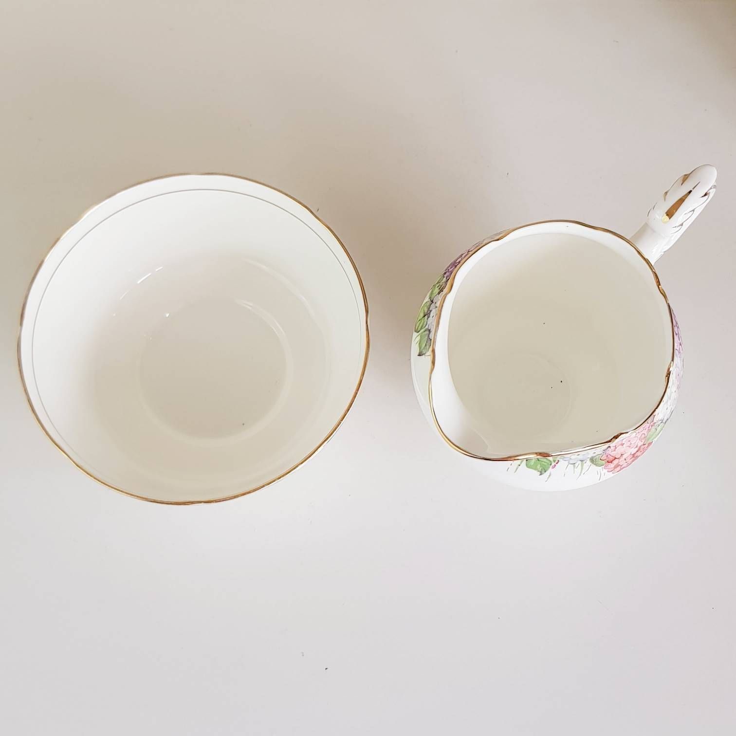 Paragon Hydrangea Set, Fijn Beenderporselein, Made In England photo Woonaccessoires