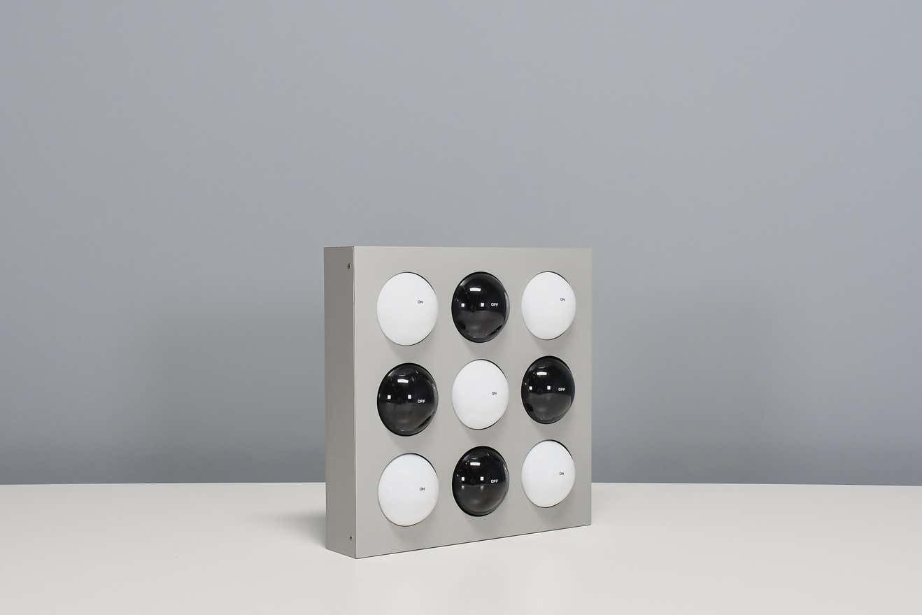 Rare ‘Fifty Fifty' Lamp Designed By Paul Talman, Circa 1965 photo Lighting