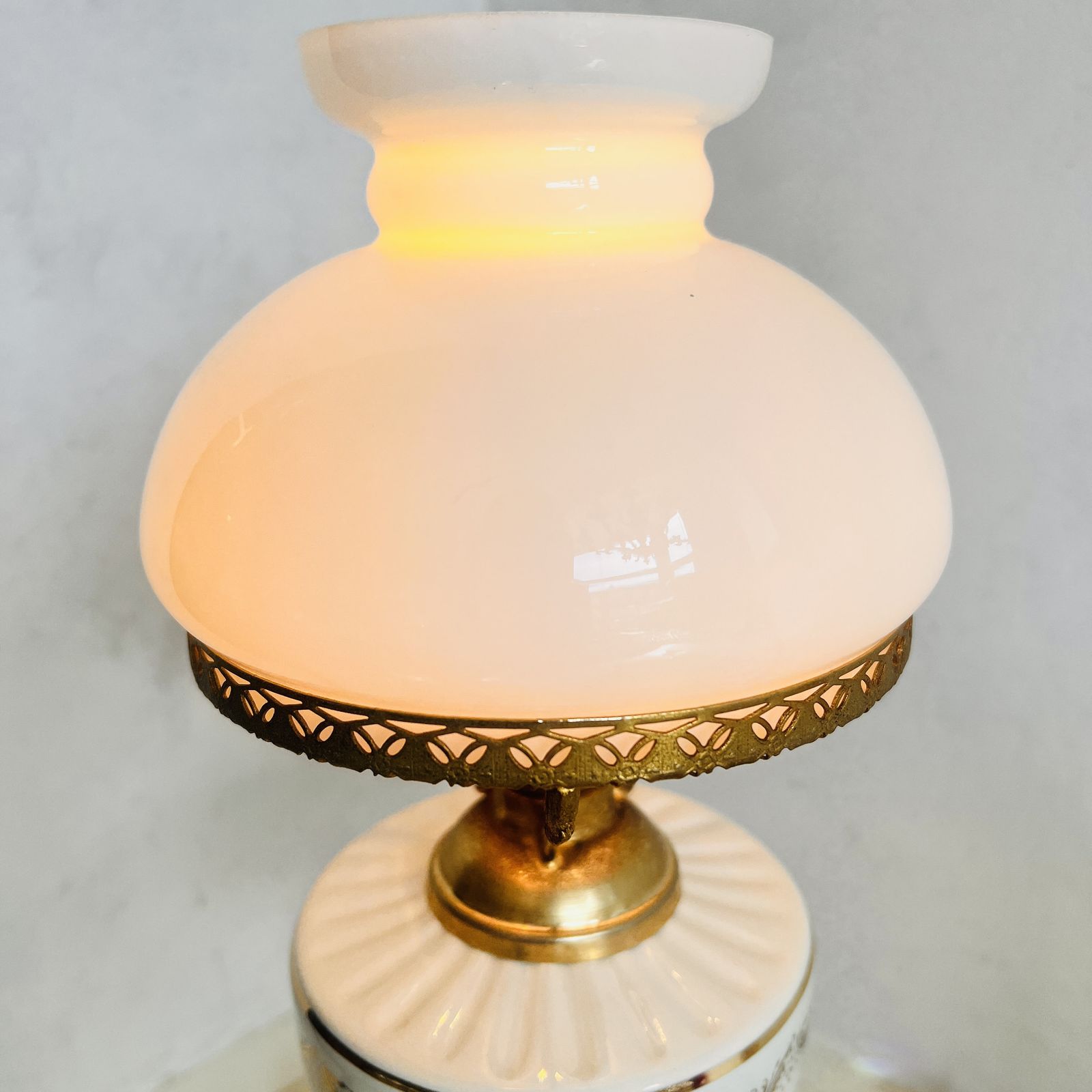Vintage Italian Porcelain Lamp, Oil Style photo 179.0