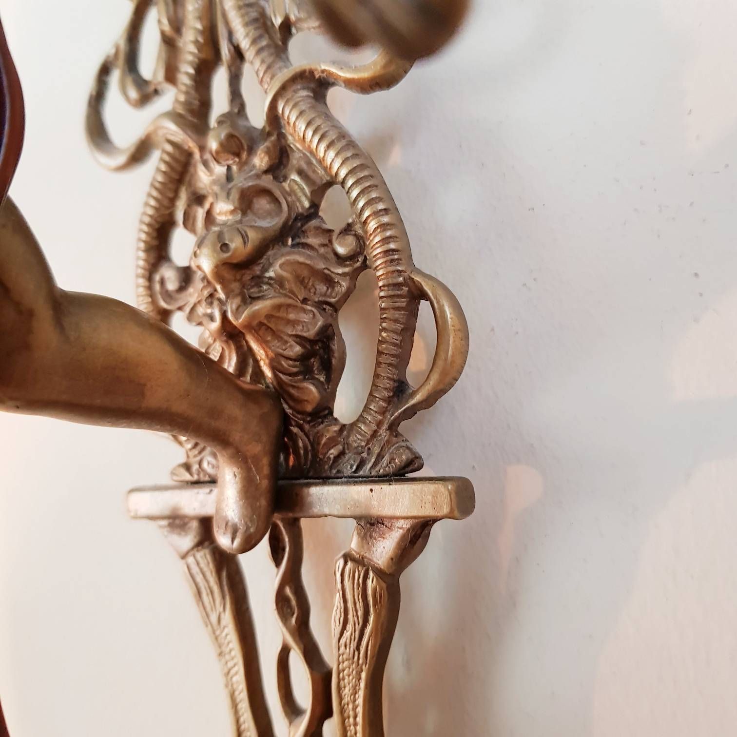 photo furniture Vintage Pair Of Wall Sconces, Set Of 2 Wall Lamps, Cherubs Wall Sconces, Art Nouveau Style, Home Decor, Home Lighting, Interior Design