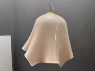 Pink  Italian Murano Glass Light Pendant By De Mayo photo for sale