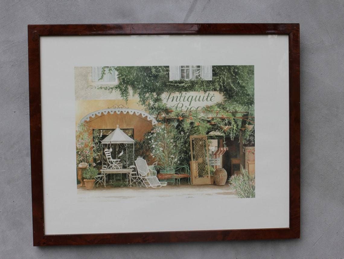 Antiquite Framed Art Print By Laurence David Vintage Antique Shop Managers Gift photo furniture