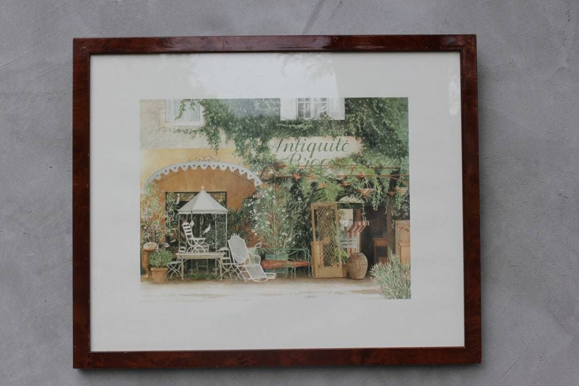 Antiquite Framed Art Print By Laurence David Vintage Antique Shop Managers Gift photo for sale