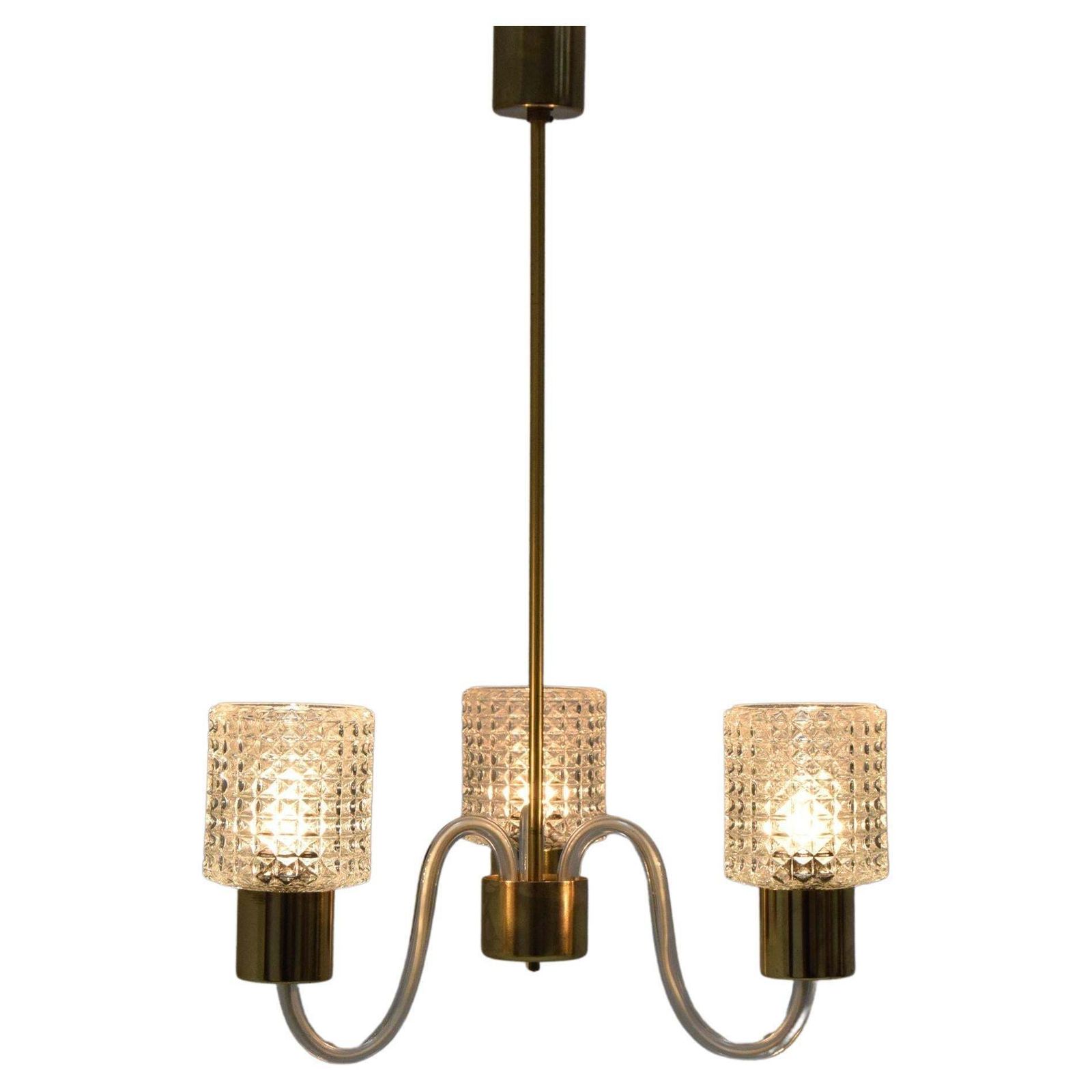 Mid Century Chandelier/Kamenicky Senov, 1960´S