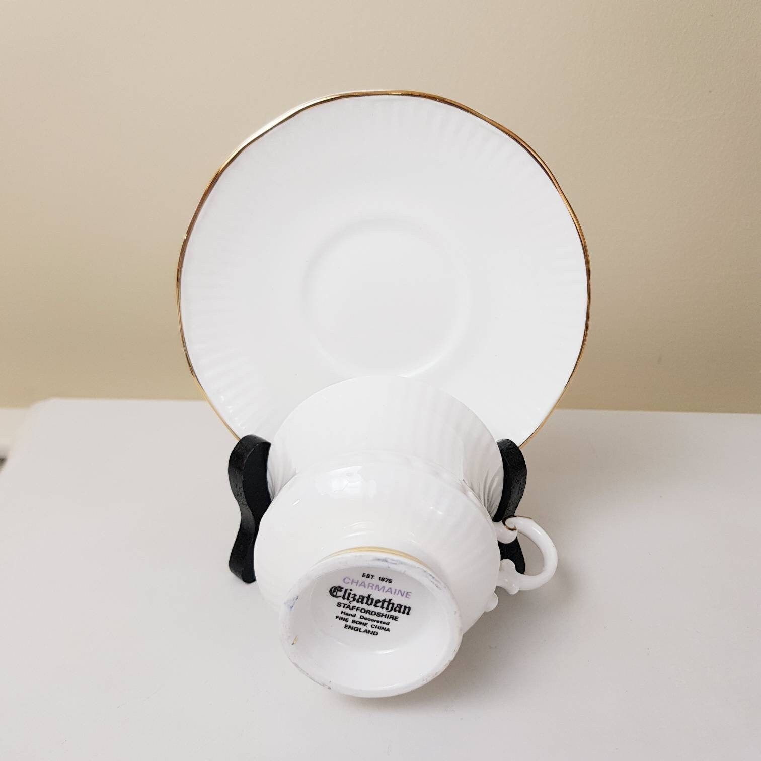 Vintage Elizabethan Charmaine, Fine Bone China, Made In England, Tea/Coffee Set For 6, Tableware, Nice Wedding Gift photo vintage