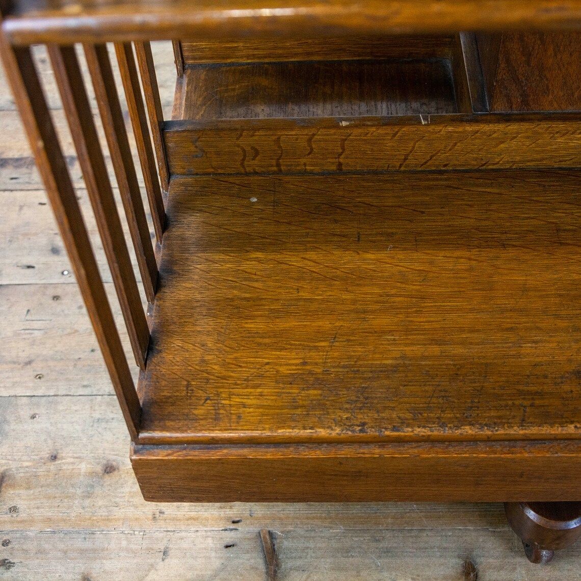 Edwardian Antique Oak Revolving Bookcase   Antique Furniture  Edwardian   Antique Storage   Antique Bookcase photo for sale