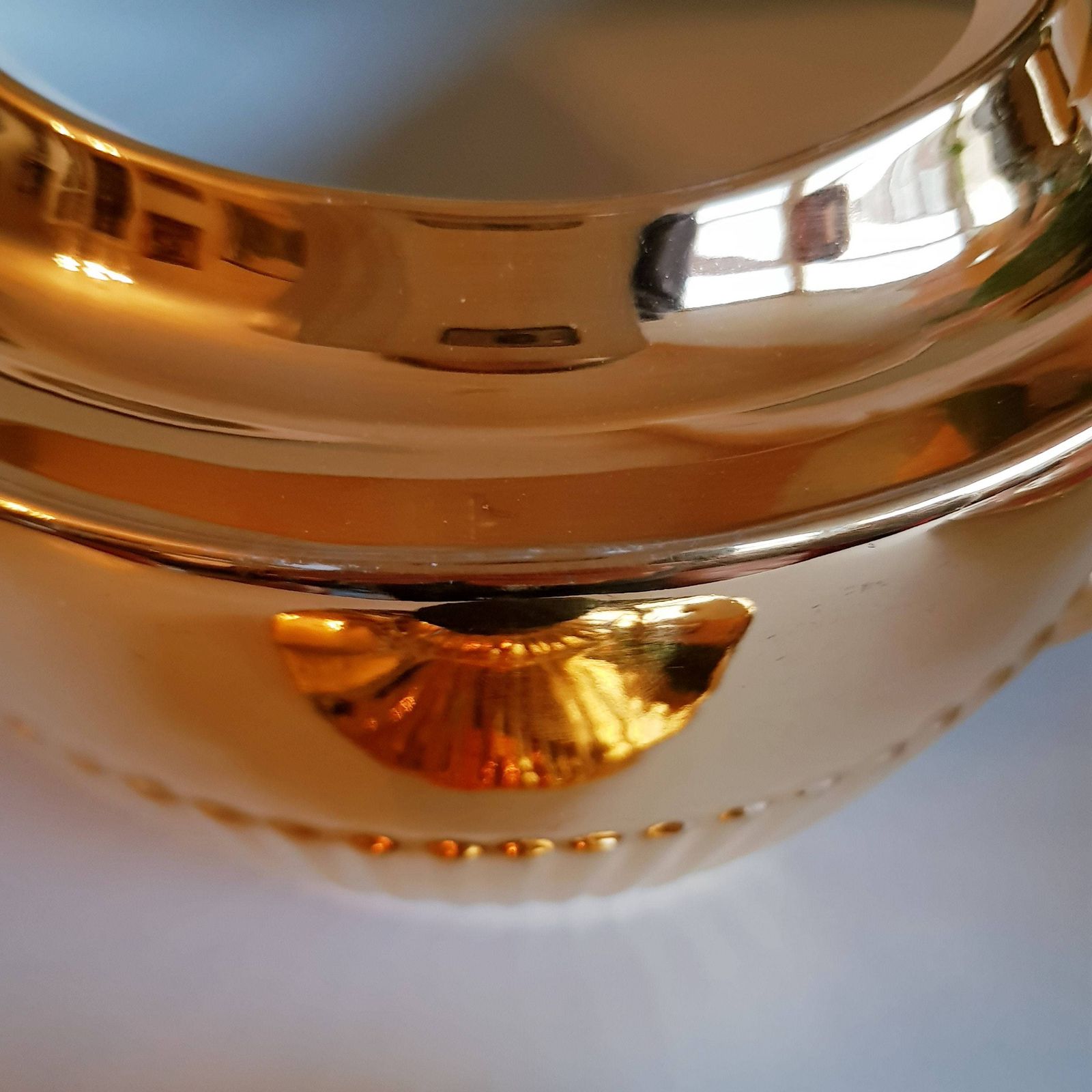 Crown Devon Staffordshire Teapot, Vintage Art Deco Style, Gold Teapot, Gift Idea, Made In England photo Home Decor