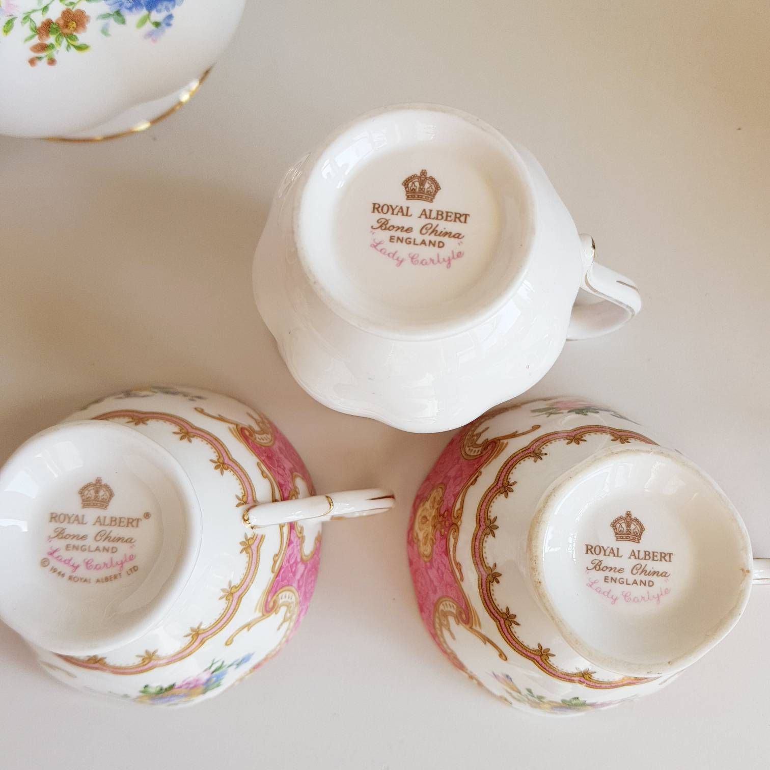 photo furniture Royal Albert "Lady Carlyle" – Koffie /Theeservies Voor 6 Personen, Made In England