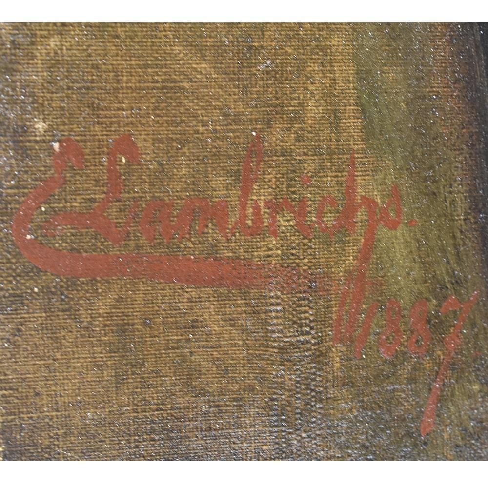 Antique Painting, Young Woman Portrait , Oil On Canvas, XIX Century. (Qr407) photo vinterior