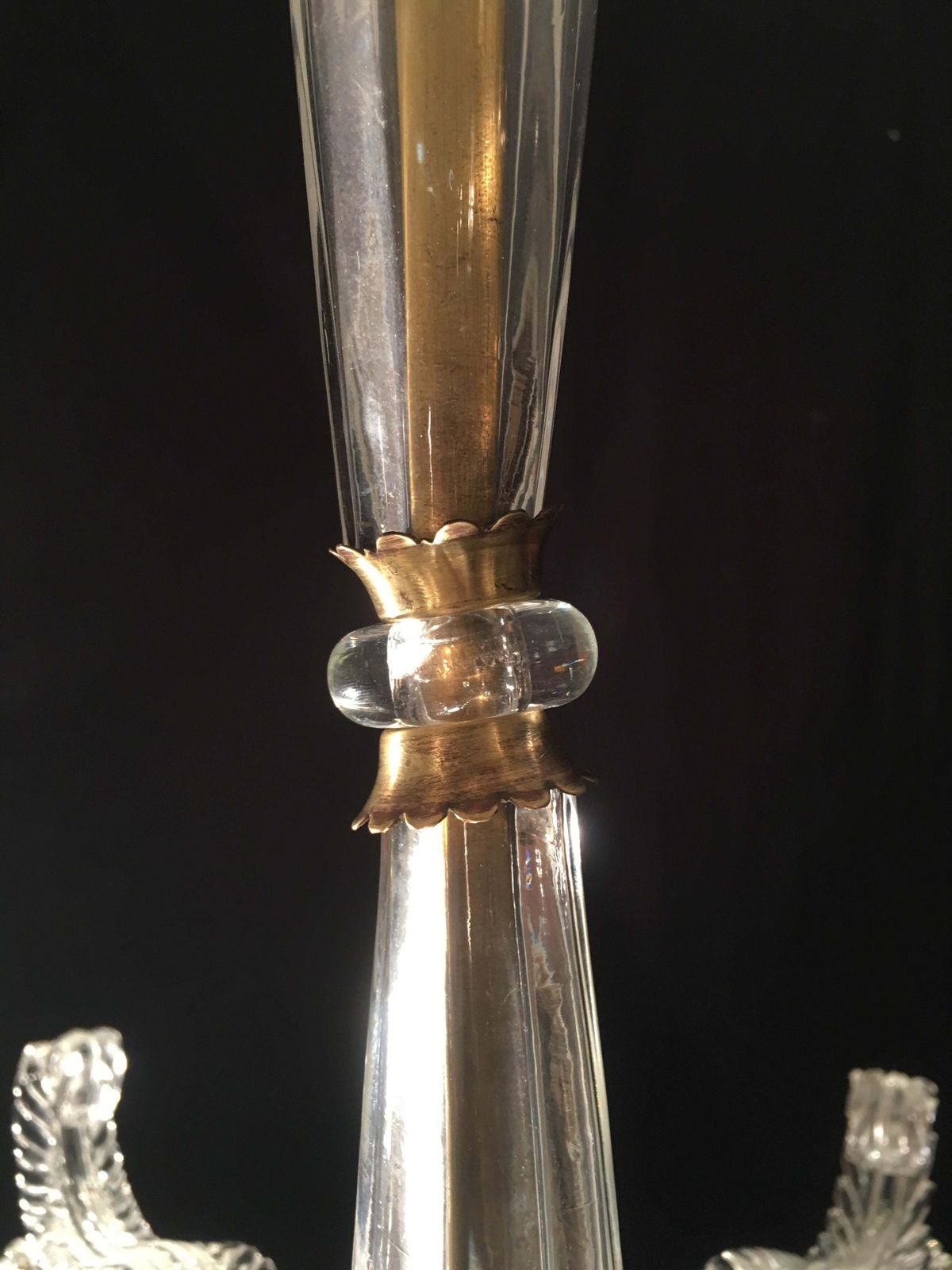 Liberty Chandelier By Ercole Barovier, Murano, 1940s photo Lighting