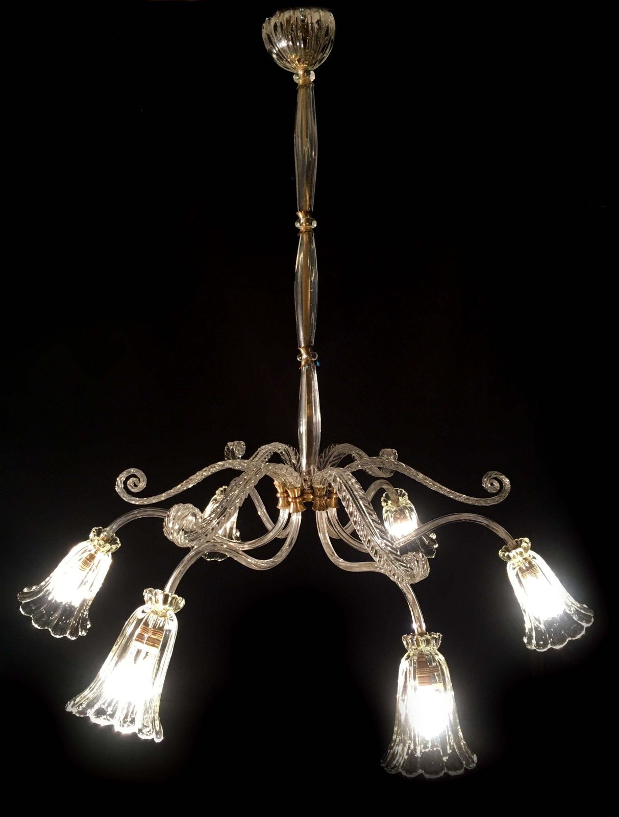 Lighting Liberty Chandelier By Ercole Barovier, Murano, 1940s photo