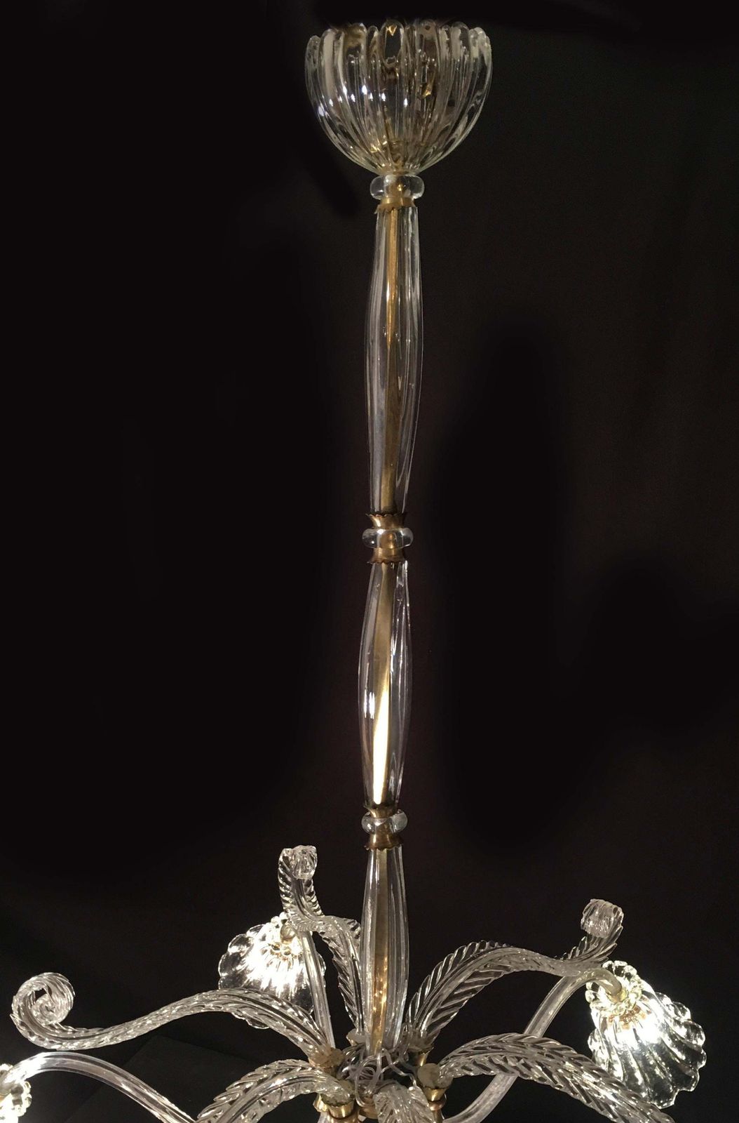 3482.1 Liberty Chandelier By Ercole Barovier, Murano, 1940s photo