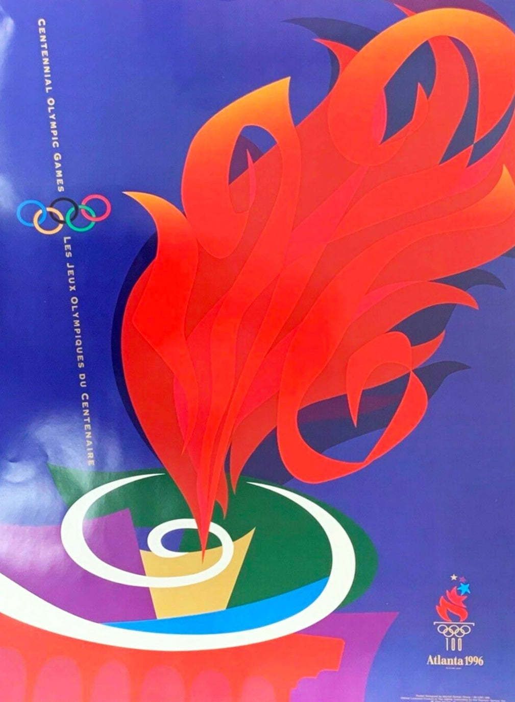 1996 Atlanta Olympic Games Original Vintage Poster