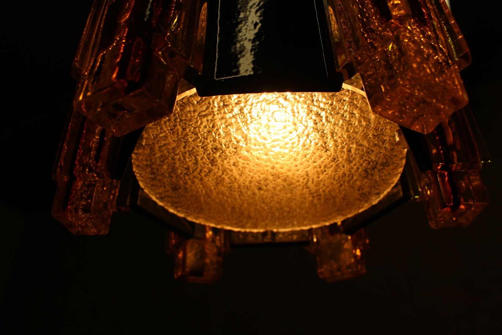Claus Bolby Danish 1960’s Acrylic And Metal Pendant Lamp photo for sale
