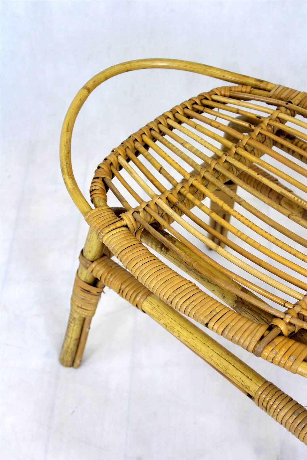 Rattan Furniture Set, 1960's, Set Of 4 photo for sale