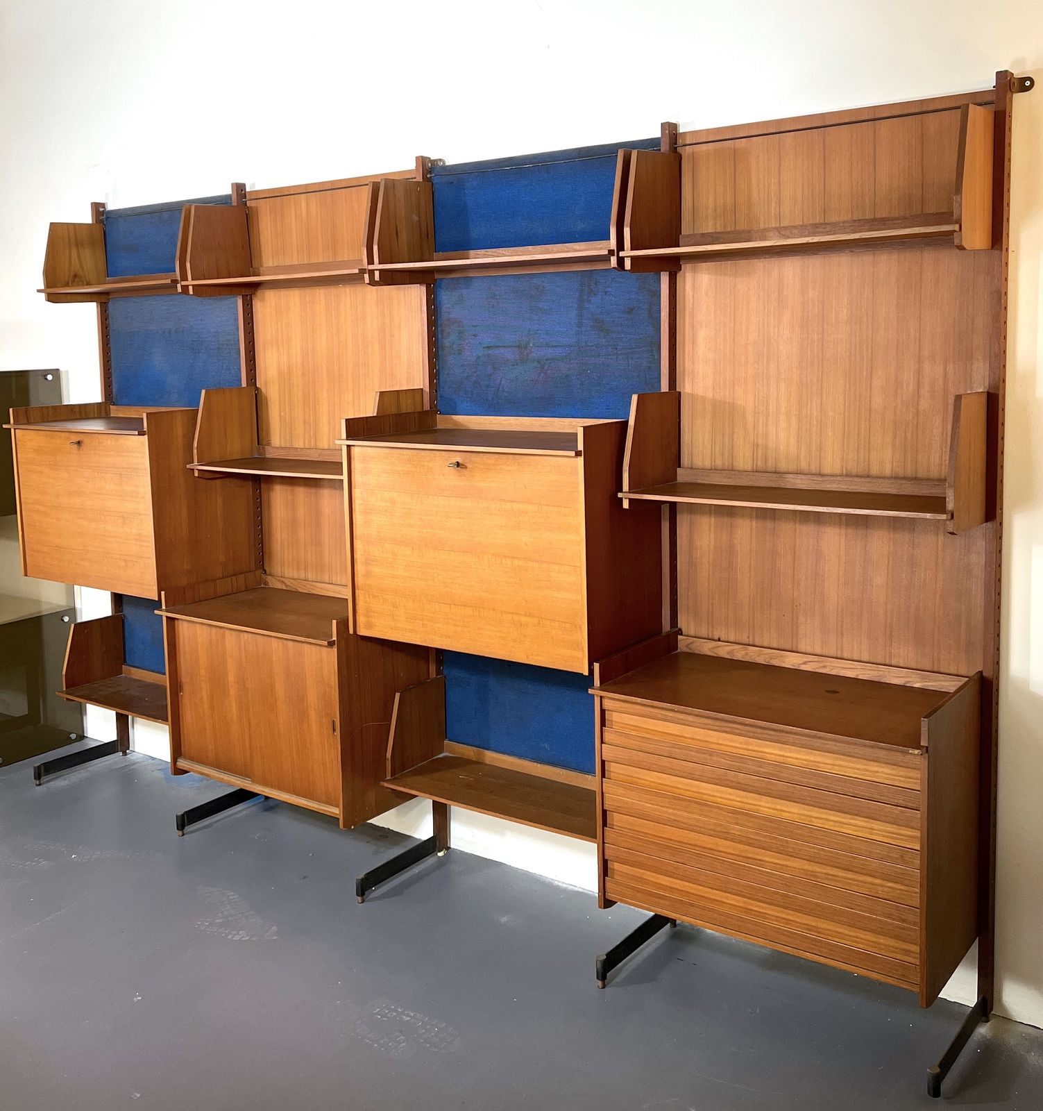 Mid Century Modern Modular Wood Bookcase From 50s photo 6376.5