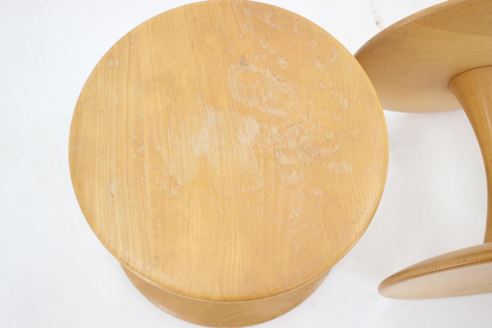 1960s Pair Of Nanna Ditzel Beech Stools By Kolds Savværk, Denmark photo 1939.0