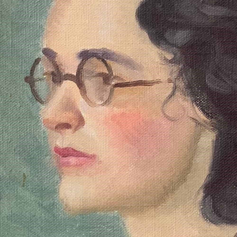 British School Self Portrait Painting   Constance photo for sale